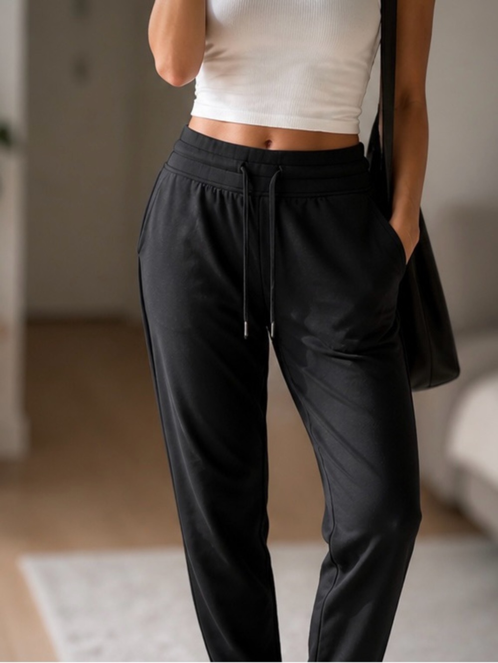 Ready to Rulu High-Rise Jogger in Black Size 0 Slim Fit